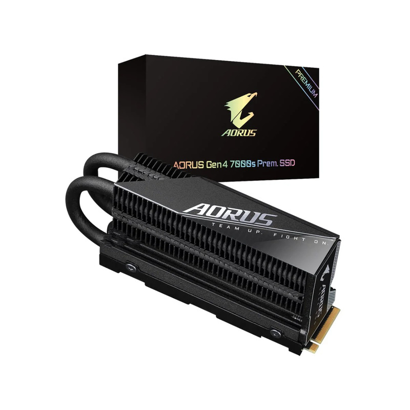 Gigabyte Aorus 1TB Gen4 7000s Prem. M.2 SSD W/ Heatsink - مساحة تخزين
